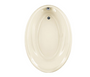 American Standard Savona 60x42 Inch Oval Bathtub in Linen – Freestanding Deep Soak Tub for Modern Bathrooms