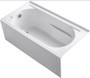 Kohler Devonshire Collection 60" Three Wall Alcove Soaking Bath Tub with Left Hand Drain