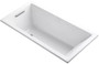 Kohler Underscore Collection 60" Drop In Deep Soaker Bath Tub with Slotted Overflow and Reversible Drain
