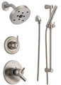 Delta Monitor 17 dual pressure-balanced shower system with volume control and hand shower