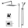 Delta Monitor 14 Series Single Function Pressure Balanced Shower System with Shower Head, and Hand Shower - Includes Rough-In Valves - Chrome