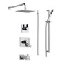 Delta Monitor 17 Series Pressure Balanced Tub and Shower System with Volume Control, Shower Head, Hand Shower, and Slide Bar - Includes Rough-In Valves -Chrome