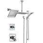 Delta Monitor 17 Series Pressure Balanced Shower System with Integrated Volume Control, Shower Head, Rain Shower and Hand Shower - Includes Rough-In Valves