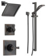 Delta Monitor 14 Series Single  Function Pressure Balanced Shower System with Shower Head, and Hand Shower - Includes Rough-In Valves