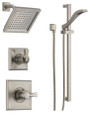 Delta Monitor 14 Series Single  Function Pressure Balanced Shower System with Shower Head, and Hand Shower - Includes Rough-In Valves