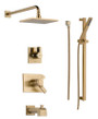 Delta TempAssure 17T Series Thermostatic Tub and Shower System with Volume Control, Shower Head, Hand Shower, and Slide Bar - Includes Rough-In Valves: Vero