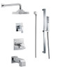 Delta TempAssure 17T Series Thermostatic Tub and Shower System with Volume Control, Shower Head, Hand Shower, and Slide Bar - Includes Rough-In Valves - Ara