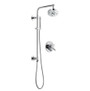 Delta Compel Pressure Balanced Shower System with Shower Head, Hand Shower, Slide Bar, Hose, and Valve Trim