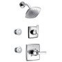 Delta Monitor 14 Series Single Function Pressure Balanced Shower System with Shower Head, and 2 Body Sprays - Includes Rough-In Valves - Chrome