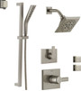 Delta Pivotal Pressure Balanced Shower System with Shower Head, Shower Arm, Hand Shower, Slide Bar, Bodysprays, Hose, Valve Trim and MultiChoice Rough-In - v2