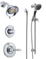 Delta Monitor 14 Series Single Function Pressure Balanced Shower System with Shower Head, and Hand Shower - Includes Rough-In Valves - Victorian