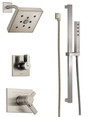 Delta TempAssure 17T Series Thermostatic Shower System with Integrated Volume Control, Shower Head, and Hand Shower - Includes Rough-In Valves - Vero