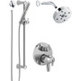 Delta Trinsic Pressure Balanced Shower System with Shower Head and Hand Shower - Includes Rough-In -  Chrome