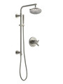 Delta Trinsic Thermostatic Shower System with Shower Head, Hand Shower, Slide Bar, Hose, and Valve Trim