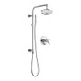 Delta Trinsic Thermostatic Shower System with Shower Head, Hand Shower, Slide Bar, Hose, and Valve Trim - Chrome