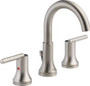 Delta Trinsic Widespread Bathroom Faucet with Metal Drain Assembly - Includes Lifetime Warranty