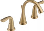 Delta Lahara Widespread Bathroom Faucet with Pop-Up Drain Assembly - Includes Lifetime Warranty