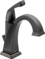 Delta Dryden Single Hole Bathroom Faucet with Diamond Seal Technology - Includes Pop-Up Drain Assembly