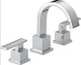 Delta Vero Widespread Bathroom Faucet with Pop-Up Drain Assembly - Includes Lifetime Warranty