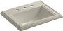 Kohler Memoirs Classic 17" Drop In Bathroom Sink with 3 Holes Drilled and Overflow