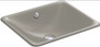 Kohler Iron Plains 18-9/16" Drop In Enameled Cast Iron Bathroom Sink with Overflow