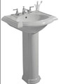 Kohler Devonshire 24" pedestal lavatory with 4" center drilling