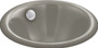 Kohler Iron Plains 12" Cast Iron Drop-In or Undermount Bathroom Sink with Overflow