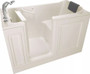 American Standard Luxury 59-1/2" Walk-In Soaking Bathtub with Left-Hand Drain, Comfort Jets, and Quick Drain Pump - Roman Tub Filler and Handshower Included