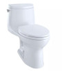 TOTO Ultramax II One Piece Elongated 1.28 GPF Toilet with Double Cyclone Flush System and CeFiONtect - SoftClose Seat Included Washlet+