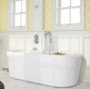American Standard Kipling Ovale 69" Acrylic Free Standing Soaking Bathtub with Center Drain
