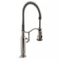Kohler Tournant Pullout Spray High Arch 24-1/5" Pre-Rinse Kitchen Faucet with Sweep Spray, BerrySoft and DockNetik Technologies
