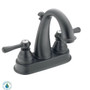 Moen Double Handle Centerset Bathroom Faucet from the Kingsley Collection (Valve Included) in Oil Rubbed Bronze Finish