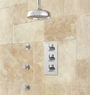 Signature Hardware Isola Thermostatic Shower System with 10" Rainfall Shower- 3 Sprays