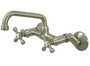 Kingston 1.8 GPM Wall Mounted Bridge Kitchen Faucet
