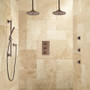 Signature Hardware Labelle Thermostatic Dual Shower System - 12" Rainfall Shower Heads