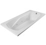 PROFLO 72" x 42" Whirlpool Bathtub with 8 Hydro Jets and EasyCare Acrylic - Drop In or Alcove Installation