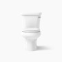 Kohler 1.28 GPF Two-Piece Round Toilet with 12" Rough In, Right Hand Trip Lever and Tank Locks from the Wellworth Collection