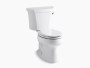 Kohler 1.28 GPF Two-Piece Elongated Toilet with 12" Rough In and Right Hand Trip Lever from the Wellworth Collection