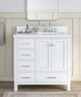 Royal Palmera Collection 36 inch Bathroom Vanity Right Offset White 
