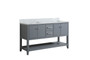 Royal Jupiter 62 inch Gray Double Sink Bathroom Vanity *Floor Model