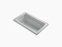 Kohler Archer® 60" x 32" drop-in bath with reversible drain in Ice Grey