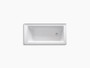 Kohler Archer® 60" x 30" alcove bath with integral flange and right-hand drain in White
