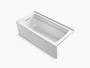 Kohler Archer® 66" x 32" alcove bath with left-hand drain in White