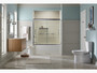 Kohler Archer® 66" x 32" alcove bath with left-hand drain in Dune