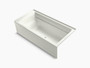 Kohler Archer® 72" x 36" alcove bath with integral apron and right-hand drain in Dune