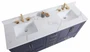 Royal Hollywood 65" Navy Blue Double Sink Bathroom Vanity