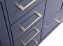 Royal Hollywood 65" Navy Blue Double Sink Bathroom Vanity
