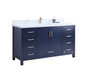 Royal Hollywood  60 inch Navy Single Sink Bathroom Vanity 