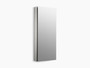 Kohler Catalan®15" W x 36-1/8"" H aluminum single-door medicine cabinet with 107 degree hinge