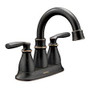 Moen Hilliard Mediterranean Bronze Two-Handle High Arc Bathroom Faucet